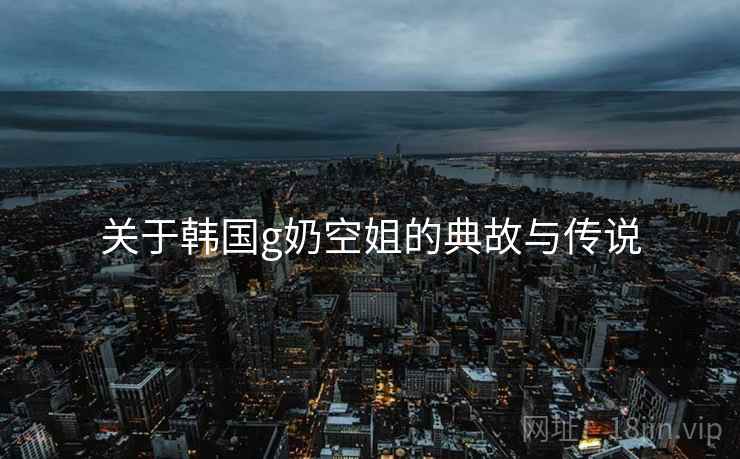 关于韩国g奶空姐的典故与传说